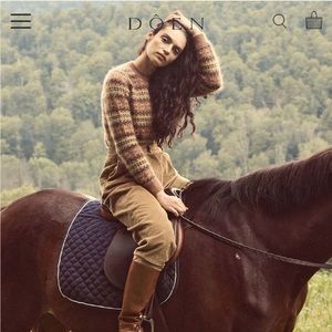 DOEN XS Merino Wool & Cashmere Sweater